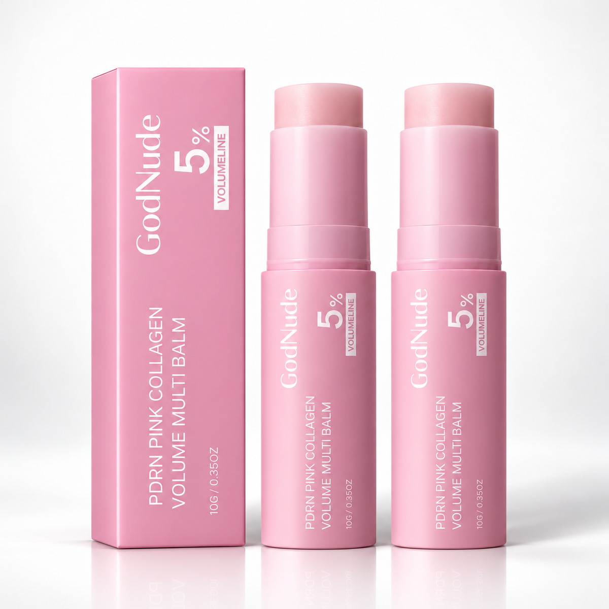 GodNude PDRN Pink Collagen Multi-Use Balm Stick